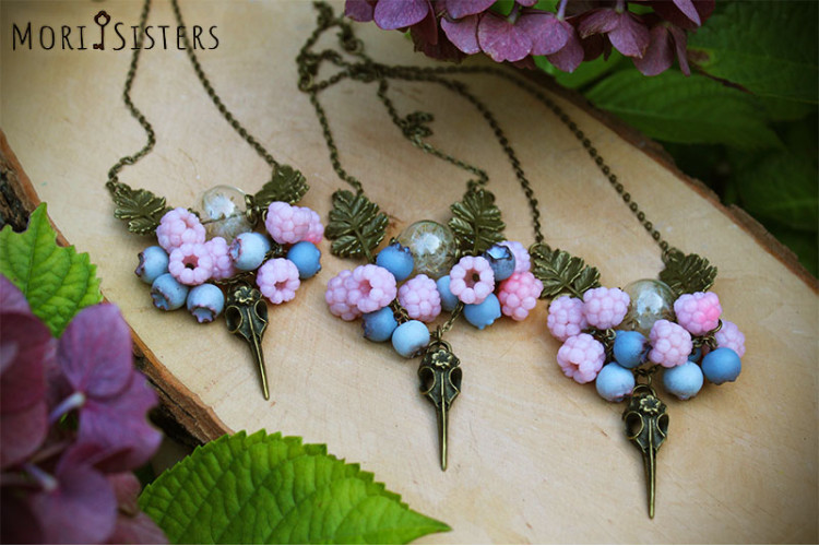 Berry fairy necklace