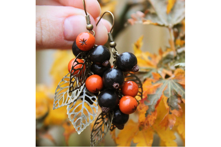Autumn fairy earrings