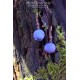 Wild blueberry earrings